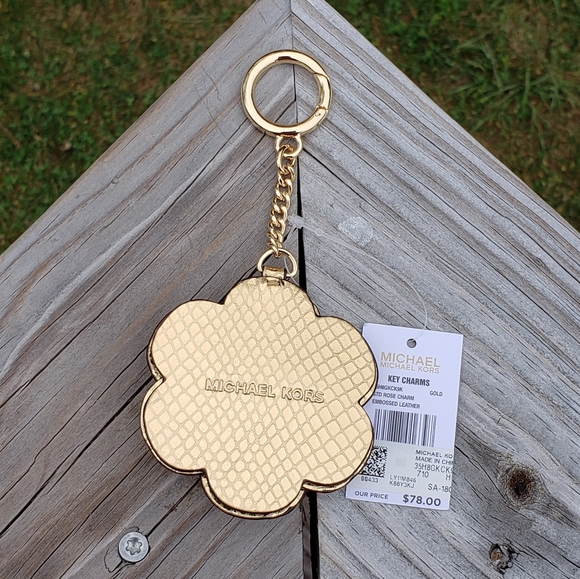 Michael Kors Rose Bag Charm Gold - Picture 2 of 2